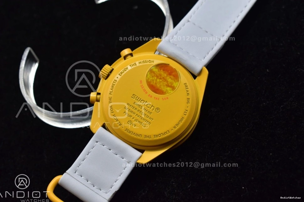 Omega x Sun 1185 to Strap Bioceramic on Mission Moonwatch the Swatch Quartz Nylon Attractive 0416
